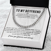 To My Boyfriend - My King - Necklace Gift for Anniversary